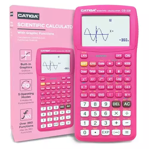 CATIGA Scientific Calculator with Graphic Functions - Perfect for Students of Beginner and Advanced Courses, High School or College
