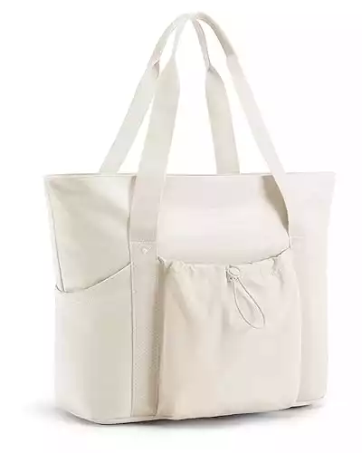 BAGSMART Women Foldable Tote Bag, Large Tote Bag for School Shoulder Bag Handbag for Travel, Work, Beach, Gym, Shop