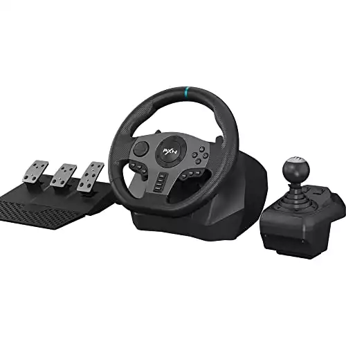 PXN Steering Wheel Gaming for PC V9 Gaming Steering Wheel 270/900 Degree Racing Wheel with Pedals and Shifter for Xbox One, Xbox Series S/X, PS4, PS3, Switch