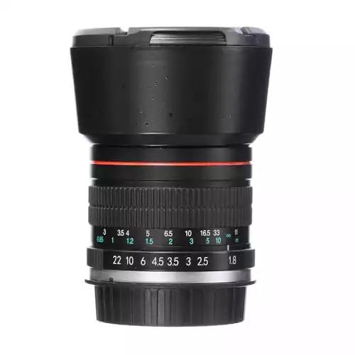 JINTU 85mm Portrait Lens F1.8 Manual Fixed Camera Lens Compatible with Canon Rebel SL2 SL1 T3 T3i T4i T5 T5i T6 T6i T6s T7 T7i 4000D 6D 7D 60D 70D 77D 80D 5D II/III/IV 550D 650D 2000D 1200D 60D