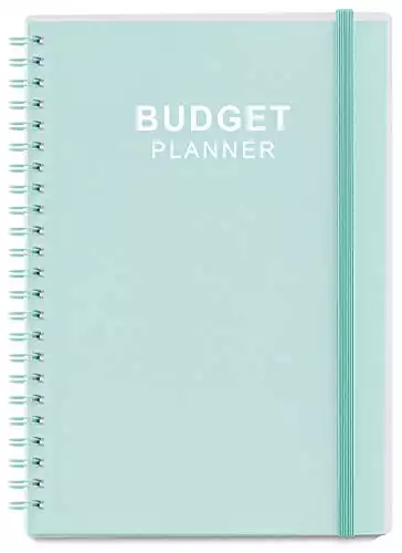 Budget Planner - Monthly Finance Organizer with Expense Tracker Notebook to Manage Your Money Effectively, Undated Finance Planner/Account Book, Start Anytime, 1 Year Use, A5, Teal