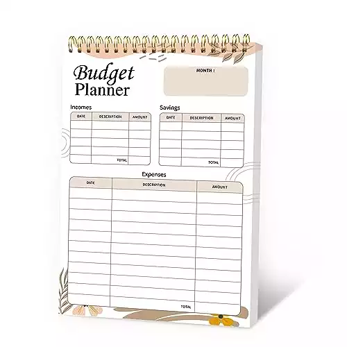 Simplified Budget Planner Notepad, Undated Monthly Financial Planner Organizer Budget Book/Expense Tracker Notebook/Basic Budget Journal to Manage Your Money Effectively, A5(5.5" * 8.5") 52 ...