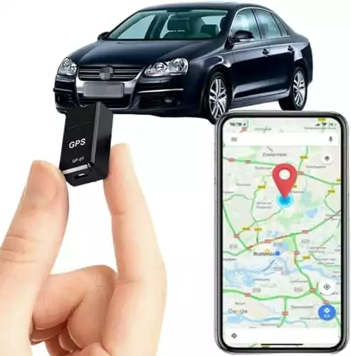 GPS Tracker for Vehicles, Mini Magnetic GPS Real Time Car Locator, Micro GPS Tracking Device, Full Global Coverage Long Standby GSM SIM GPS Tracker for Vehicle, Car, Person Location. No Subscription