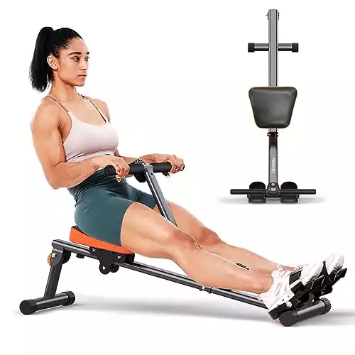 Niceday Rowing Machine, Hydraulic Rowing Machine for Home Use, Rower Machine Foldable with 16 Resistance, LCD Monitor & 300 LBS Weight Capacity