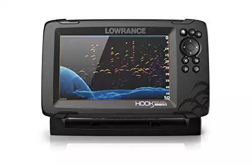 Lowrance HOOK Reveal 7 Inch Fish Finders with Transducer, Plus Optional Preloaded Maps