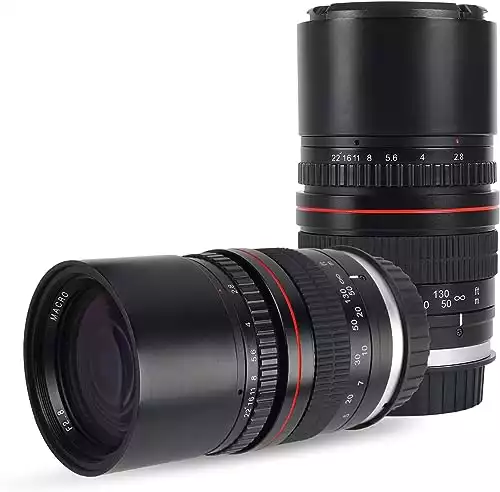 JINTU 135mm f/2.8 Camera Lens MF Telephoto Compatible with Canon EOS EF/EF-S 4000D 200D 250D 5D IV 90D 60D 70D 77D 80D 850D 650D 750D 550D 450D 7D T7i T7s T7 T6s T6i T6 T5i T5 SL2 SL1 Camera