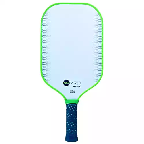 PCKL Pickleball Paddle Pro Series and Power Series | USA Pickleball Approved | Graphite Carbon Face | Edgeless Design | Choose Blue or White Pickleball Paddle
