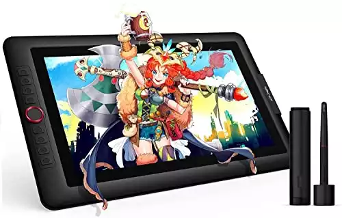 15.6" Drawing Tablet with Screen XPPen Artist 15.6 Pro Tilt Support Graphics Tablet Full-Laminated Red Dial (120% sRGB) Drawing Monitor Display 8192 Levels Pressure Sensitive & 8 Shortcut Key...
