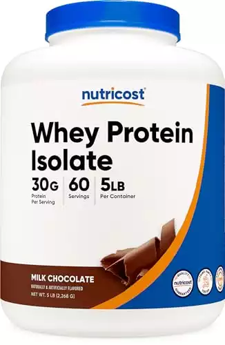 Nutricost Whey Protein Isolate Powder (Milk Chocolate) 5LBS