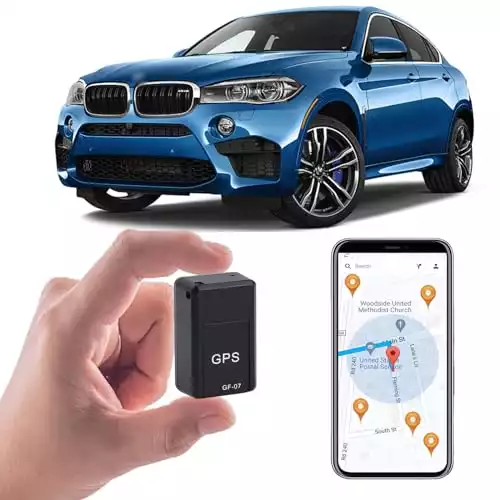 GPS Tracker for Vehicles Mini Magnetic GPS Real time Car Locator, Full USA Coverage, No Monthly Fee, Long Standby GSM SIM GPS Tracker for Vehicle/Car/Person