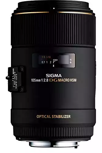 Sigma 105mm F2.8 EX DG OS HSM Macro Lens for Canon SLR Camera
