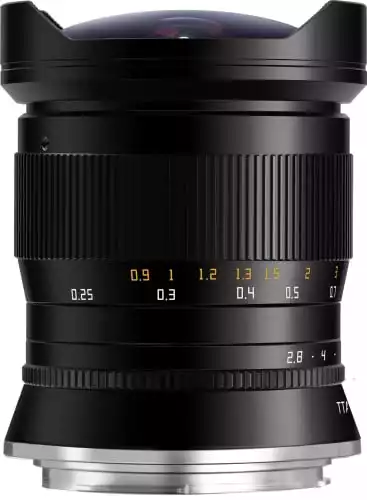 TTArtisan 11mm F2.8 Full Frame Ultra-Wide Fisheye Manual Lens for Canon EF Mount SLR Cameras EOS-1D X Mark III、EOS 5D Mark IV、EOS 6D Mark II