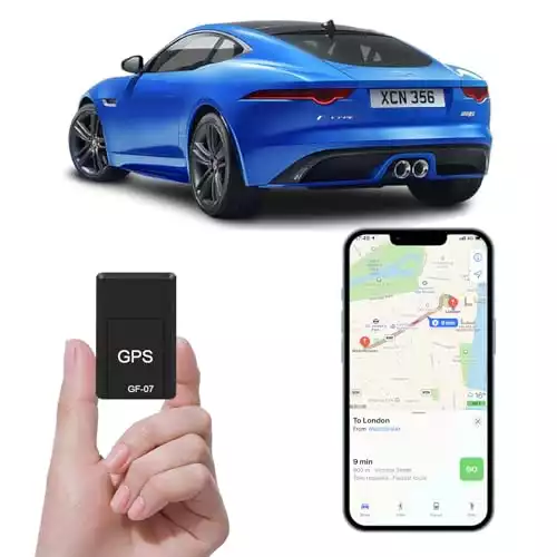 GPS Tracker for Vehicles, Mini Magnetic GPS Real time Car Locator, Full USA Coverage, No Monthly Fee, Long Standby GSM SIM GPS Tracker for Vehicle/Car/Person 2024 Model (GPS)
