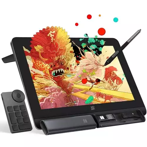 XPPen Artist Pro 14 Gen2 Drawing Tablet with Screen 14 inch Graphic Art Tablet with Full Laminated Anti-Glare Screen 16384 Pressure Levels X3 Pro Battery-Free Stylus 123% sRGB Tilt Stand Mini Keydial