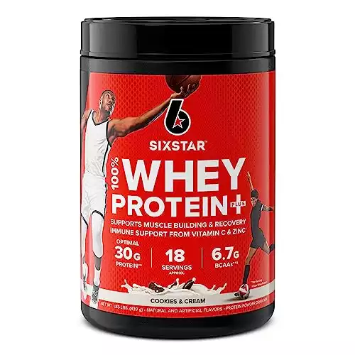 Six Star Elite Series 100% Whey Protein Plus Cookies and Cream 1.8lbs US