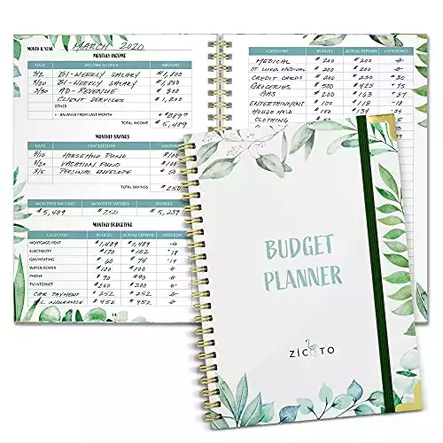 Simplified Monthly Budget Planner - Easy Use 12 Month Financial Organizer with Expense Tracker Notebook - The 2023-2024 Monthly Money Budgeting Book That Manages Your Finances Effectively
