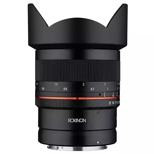 ROKINON 14mm F2.8 Ultra Wide Angle Weather Sealed Lens for Canon R Mirrorless Cameras